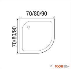 Душевой поддон River WEMOR 70/24 C (61974)