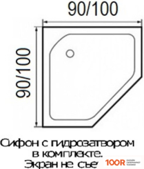 Душевой поддон River PENTA 90X90 (61927)