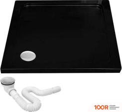 Душевой поддон Rea SAVOY 90X90 (ЧЕРНЫЙ) (61899)