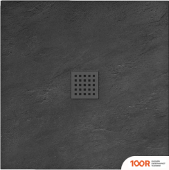 Душевой поддон Rea ROCK 90X90 (ЧЕРНЫЙ) (61897)
