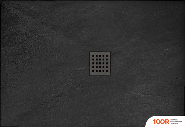Душевой поддон Rea ROCK 100X80 (ЧЕРНЫЙ) (61891)