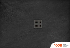 Душевой поддон Rea ROCK 100X80 (ЧЕРНЫЙ) (61891)