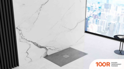 Душевой поддон Rea ROCK 100X80 (СЕРЫЙ) (61890)