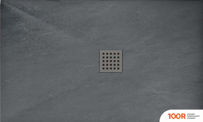 Душевой поддон Rea ROCK 100X80 (СЕРЫЙ) (61890)