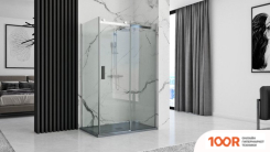 Душевой поддон Rea ROCK 100X80 (СЕРЫЙ) (61890)