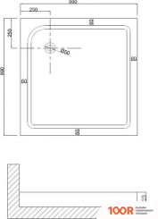 Душевой поддон Niagara NG-100-100Q (61743)