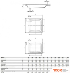 Душевой поддон Kaldewei SANIDUSCH 395 80X80 331000010001 (61716)