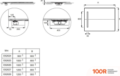 Душевой поддон Jacob Delafon SURFACE 120X80 E62627-SS2 (61705)