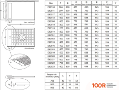 Душевой поддон Jacob Delafon FLIGHT NEUS 120X80 E66513-00 (61672)