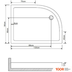 Душевой поддон Grossman GR-41210920R (61622)
