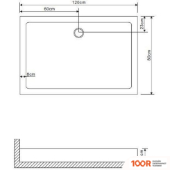 Душевой поддон Grossman GR-31200920R (61620)