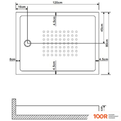 Душевой поддон Grossman GR-31200920L (61619)