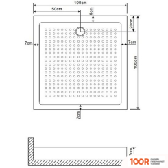 Душевой поддон Grossman GR-119110020 (61615)