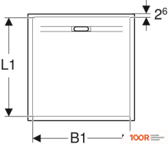 Душевой поддон Geberit SESTRA 90X90 550.250.00.2 (БЕЛЫЙ) (61604)