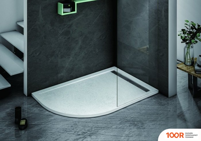 Душевой поддон Cezares TRAY-AS-RH-120/90-550-30-W-R 120X90 (61505)