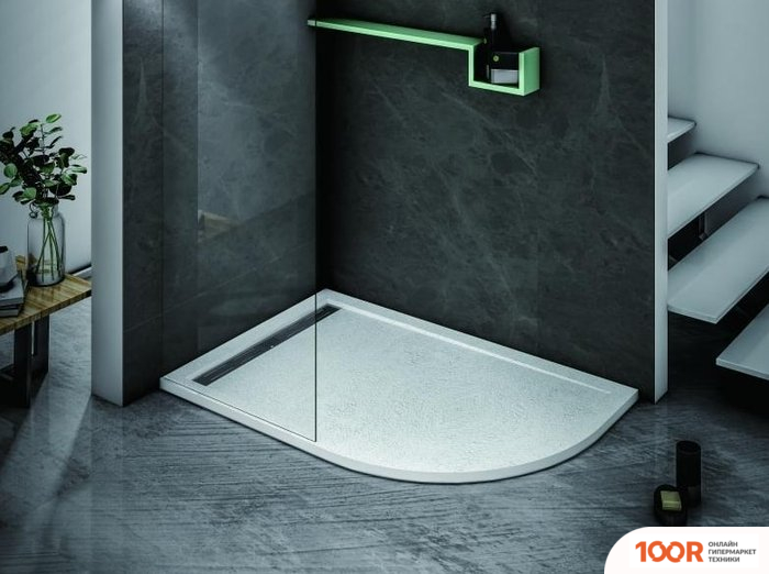 Душевой поддон Cezares TRAY-AS-RH-120/90-550-30-W-L (61504)