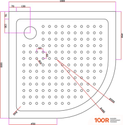 Душевой поддон Cezares TRAY-A-R-100-550-15-W0 (61477)