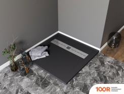 Душевой поддон Aquanet DELIGHT 90X90 (ЧЕРНЫЙ) (61248)