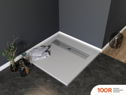 Душевой поддон Aquanet DELIGHT 90X90 (СЕРЫЙ) (61247)