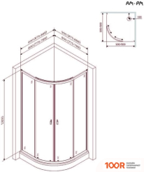 Душевой поддон AM.PM X-JOY W88T-205-080W (61215)