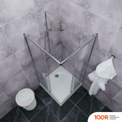 Triton ВЕНТА ХРОМ А1 100Х100 (ПРОЗРАЧНОЕ СТЕКЛО) (60542)