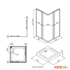 Triton ВЕНТА ХРОМ А1 100Х100 (ПРОЗРАЧНОЕ СТЕКЛО) (60542)