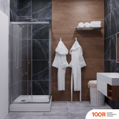 Triton ВЕНТА 100X100 (ХРОМ, С ПОДДОНОМ) (60529)