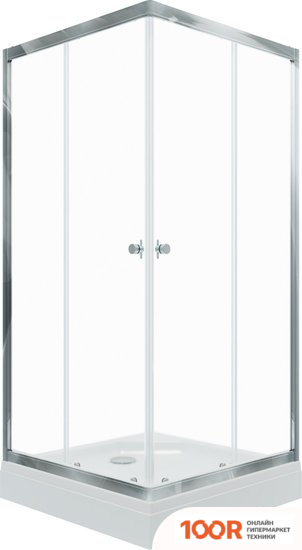 Triton ВЕНТА 100X100 (ХРОМ, С ПОДДОНОМ) (60529)