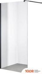 Saniteco WALK-IN SN-W6TB120 (120X200, ПРОЗРАЧНОЕ СТЕКЛО, ЧЕРНЫЙ ПРОФИЛЬ) (60440)