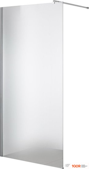 Saniteco WALK-IN SN-W6MC90 (90X200, МАТОВОЕ СТЕКЛО, ХРОМИРОВАННЫЙ ПРОФИЛЬ) (60437)