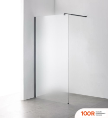 Saniteco WALK-IN SN-W6MB90 (90X200, МАТОВОЕ СТЕКЛО, ЧЕРНЫЙ ПРОФИЛЬ) (60432)