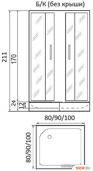 River MORAVA XL 100/24 MT (БЕЗ ПОДДОНА) (59911)