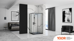 Rea PUNTO 100X80 (ЧЕРНЫЙ/ПРОЗРАЧНОЕ СТЕКЛО) (59671)