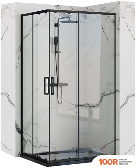Rea PUNTO 100X80 (ЧЕРНЫЙ/ПРОЗРАЧНОЕ СТЕКЛО) (59671)