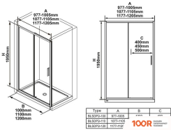 Ravak BLSDP2-110 X0PMD0C00Z1 (59480)