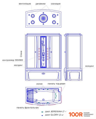 Radomir ЭЛИС 2 L 1-04-1-1-5-0960 (МАТОВОЕ СТЕКЛО) (59458)