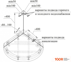 Radomir СТРОНГ 90 1-05-6-0-0-1801 (МАТОВОЕ СТЕКЛО) (59450)