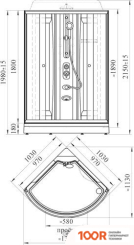 Radomir ПАОЛА 2 ЛЮКС 1-05-2-0-0-0580 (ПРОЗРАЧНОЕ СТЕКЛО) (59405)