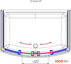 Radomir ДИАНА 1-03-1-0-0-0141 (МАТОВОЕ СТЕКЛО) (59341)