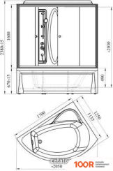 Radomir ВИРСАВИЯ R 1-04-1-2-0-0670 (ПРОЗРАЧНОЕ СТЕКЛО) (59319)