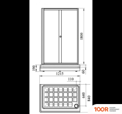 Radomir ВЕРЧЕЛЛИ R 1-03-6-2-0-0120 (ПРОЗРАЧНОЕ СТЕКЛО) (59305)