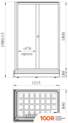 Radomir ВЕРЧЕЛЛИ 1-09-1-0-0-0120 (ПРОЗРАЧНОЕ СТЕКЛО) (59295)
