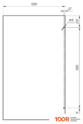 Radomir WALK-IN G1 120X200 1-10-0-0-0-1910 (ПРОЗРАЧНОЕ СТЕКЛО) (59293)