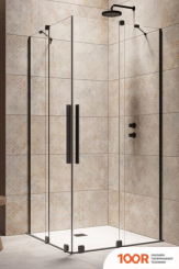 Radaway FURO BLACK KDD 90 L (ПРОЗРАЧНОЕ СТЕКЛО) (58543)