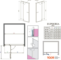Radaway EUPHORIA DWJ 383612-01L (58467)