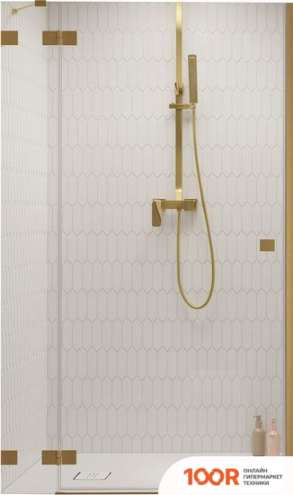 Radaway ESSENZA PRO BRUSHED GOLD DWJ 100/L 10099100-99-01L (58186)