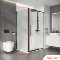 Niagara NOVA NG-A90GR-34 90Х195 (ГРАФИТ/ПРОЗРАЧНОЕ СТЕКЛО) (57476)