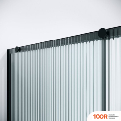 Niagara NOVA NG-84-L9FHB 90X195 (ЧЕРНЫЙ МАТОВЫЙ/РИФЛЕНОЕ СТЕКЛО) (57471)