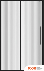 Niagara NOVA NG-84-L10FHB 100X195 (ЧЕРНЫЙ МАТОВЫЙ/РИФЛЕНОЕ СТЕКЛО) (57464)
