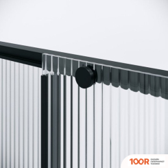 Niagara NOVA NG-84-L10FHB 100X195 (ЧЕРНЫЙ МАТОВЫЙ/РИФЛЕНОЕ СТЕКЛО) (57464)